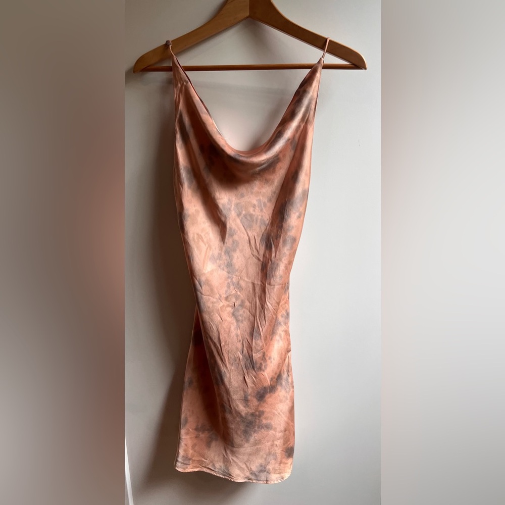 Blue Life Tie-Dye Slip Dress